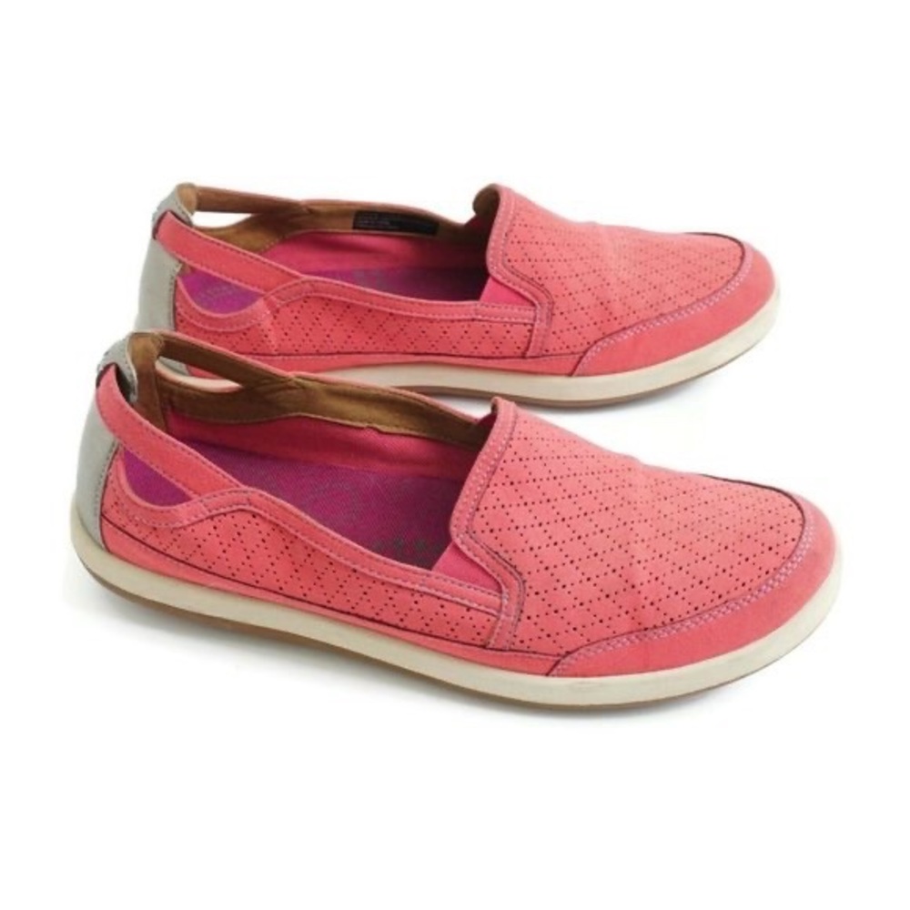 Cobb hill women’s zahara perforated flats size 9.5 pink suede